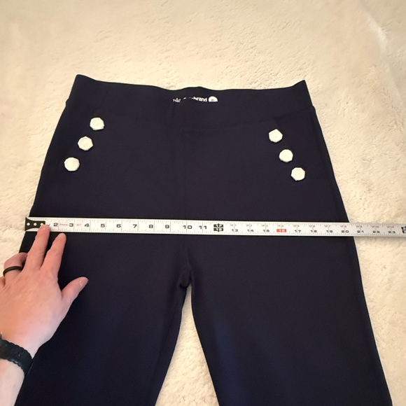 Betabrand Navy Blue Sailor Flare bottom dress pants - Picture 3 of 7